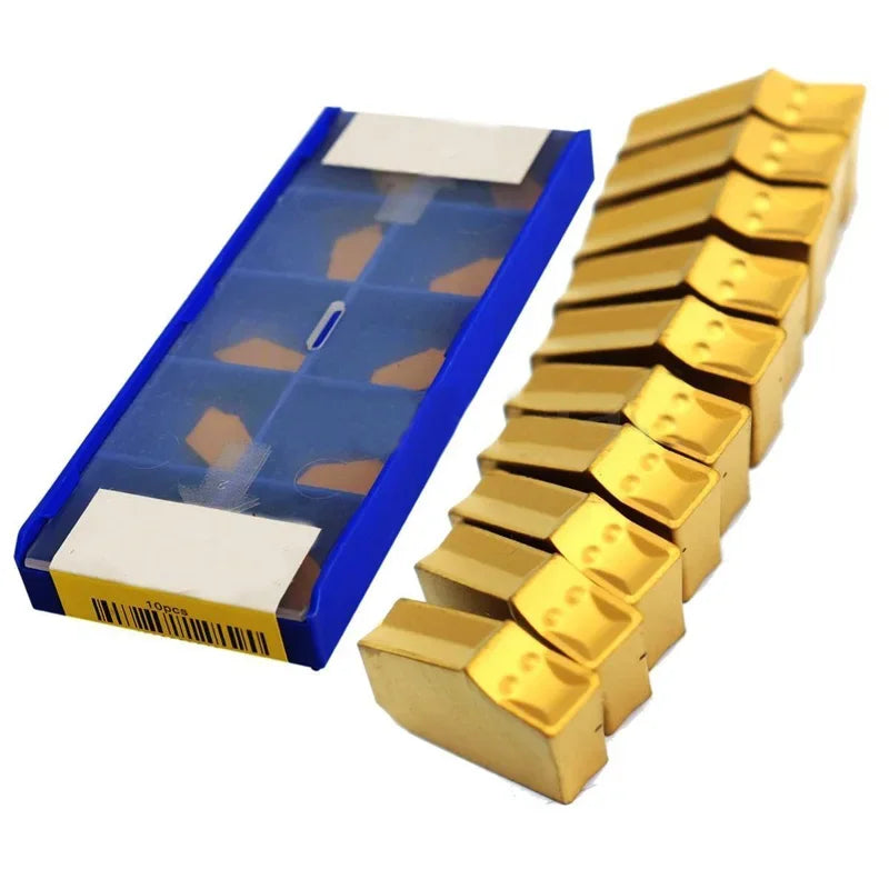 CNC Grooving Parting CutOff Carbide Inserts, 10Pcs SP300 NC3020 GTN3, 3mm Width, Long Service Life, Thermal Cracking Resistance