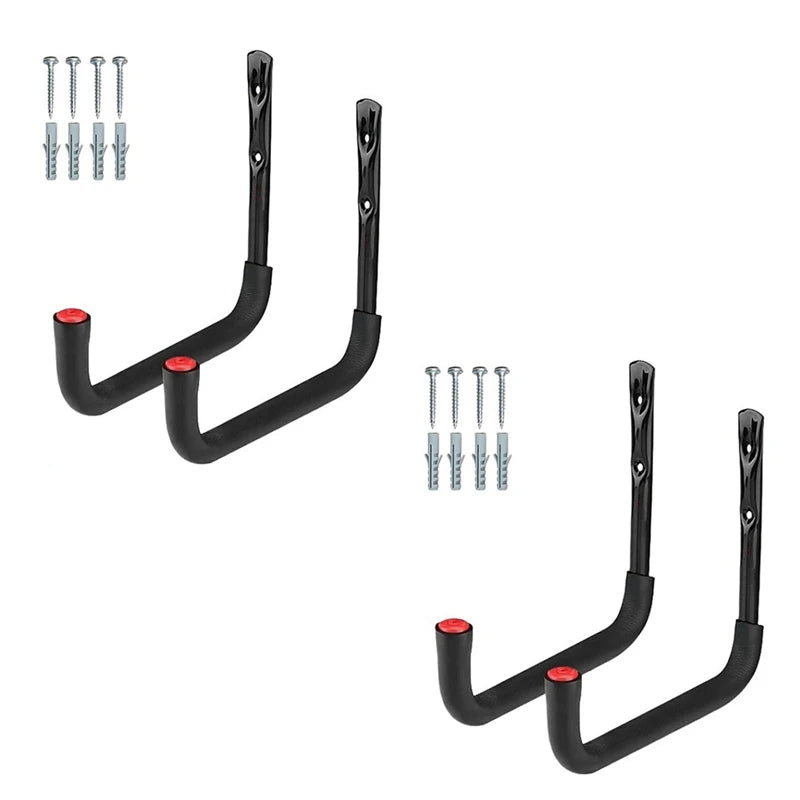 2X Kayak Racks Heavy Duty Wall Mounted Kayak Storage Hooks Kayak Storage Hangers For Canoe Kayak Garage Paddle Board