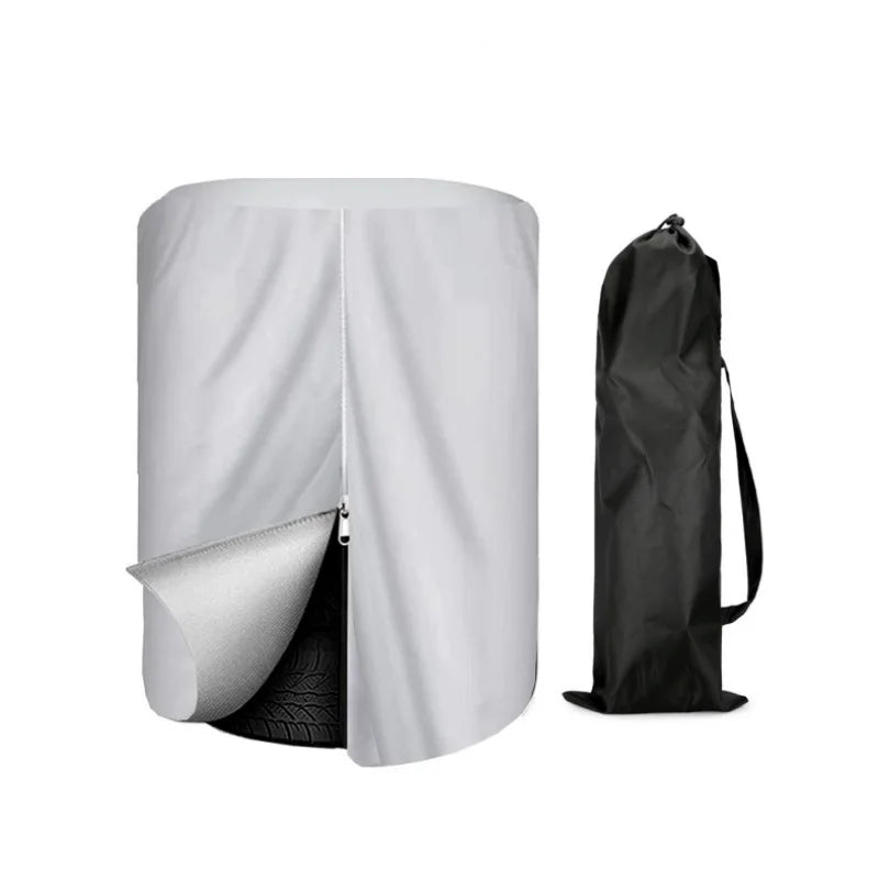 2Set of Garage Tire Storage Covers Dust Covers,Can hold four tires,Zippered Thickened Dust Cover,Outdoor Storage Bag with Hangin