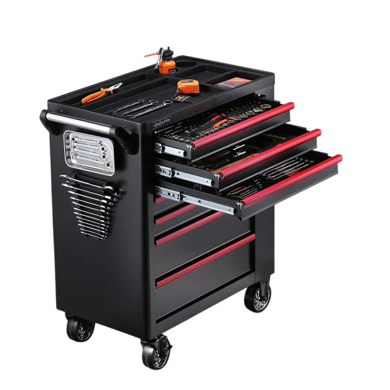 6Drawer Heavy Duty Garage Storage Tool Box Chest Rolling Tool Cabinets