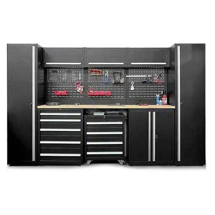 Factory Direct Sale Garage Tool Cabinet Car Repair Tool Cabinet Drawer Handle Tools Cabinet for Workshop Car Detailing Shop
