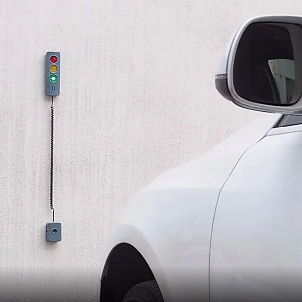 Garage Safe Light Anti Collision Auto Parking System with Three Colors Light LED Traffic Light Adjustable Battery Operated