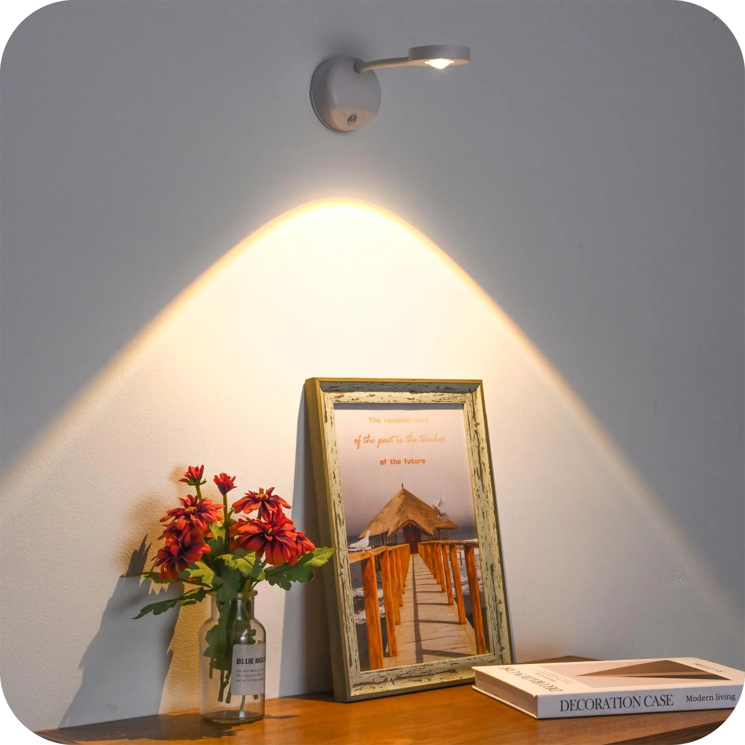 Motion Sensor Light Wireless Wall Lamp Rechargeable TYPE-C USB LED For Kitchen Bedroom Mural Living Room Sensor Indoor Lighting