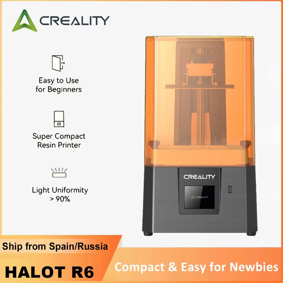 Creality LCD 3D Printer HALOT R6 Can Use 405nm Standard Resin Printer 2K Workflow 60mm/h Printing Speed for Garage Kit