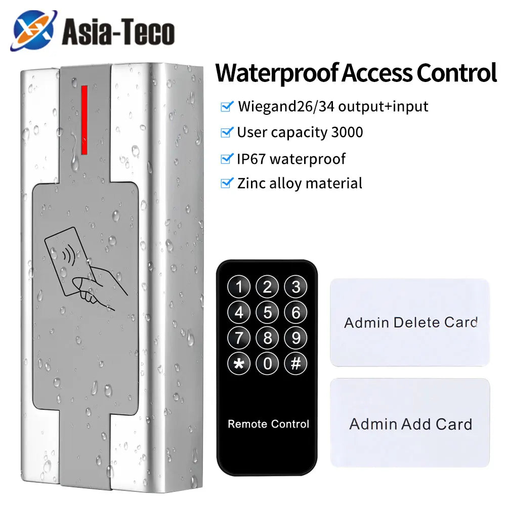M1 EM Card Reader RFID Standalone Keyboard for Door Enter Electronic Lock System Metal Waterproof Access Control Keypad