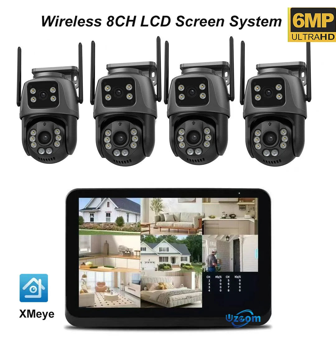 6MP Dual‑Lens WiFi PTZ Camera