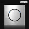 1 2 3 4 Gang 1 Way 2 Way Wall Lamp Switch Silver Aluminum Alloy Panel Light Switches EU UK US Socket AC 90V-250V