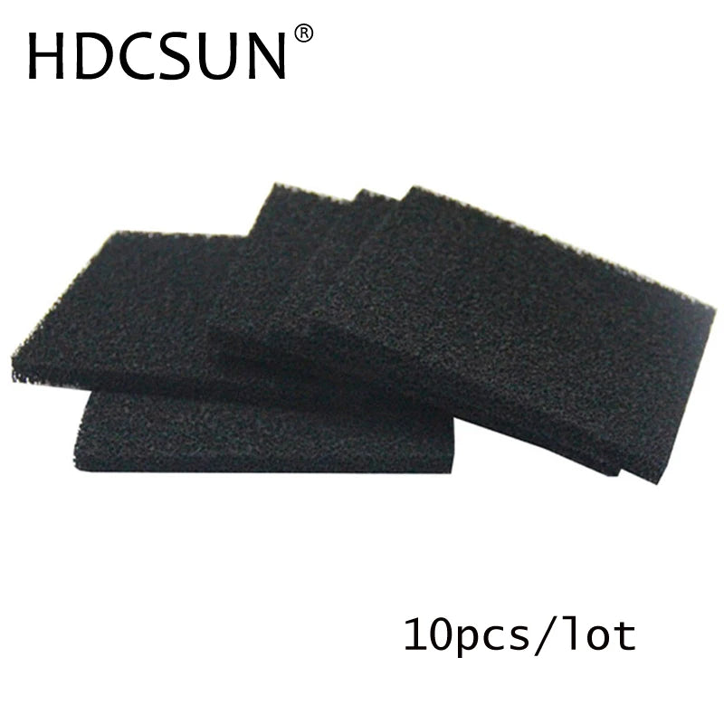 10 pcs high quality  Activated Carbon Filter Sponge for 493 Solder Smoke Absorber ESD Fume Extractor size 13cm*13cm