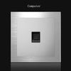 1 2 3 4 Gang 1 Way 2 Way Wall Lamp Switch Silver Aluminum Alloy Panel Light Switches EU UK US Socket AC 90V-250V