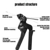JUSTINLAU 1PC  Stainless Steel Cable Tie Pliers Tightener  Can Tighten  Shear  Manual Strapping Machine Self-locking Tool