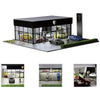 GFans 1/64 Car Garage Diorama Model Storage Display Box Small Garage Scene Acrylic Car Showroom Parking Lot Kids Xmas Gift Toys