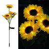 Garden Summer External Solar Lights Eternal Flower Sunflower LED Solar Lawn Lamp Festival Outdoor Wedding Camping Party Decor