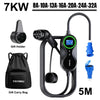 TAYNIU Electric Vehicle Charger with APP 7KW 32A 3.5KW 16A 80V-260V 5M Portable EV Charger for Electric Vehicles BYD Volvo