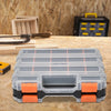 Double Side Tools Box Organizer Tool Storage Box Double Side Tools Box Hardware Tool Arrangement Box for Screws Nuts Nails Bolts