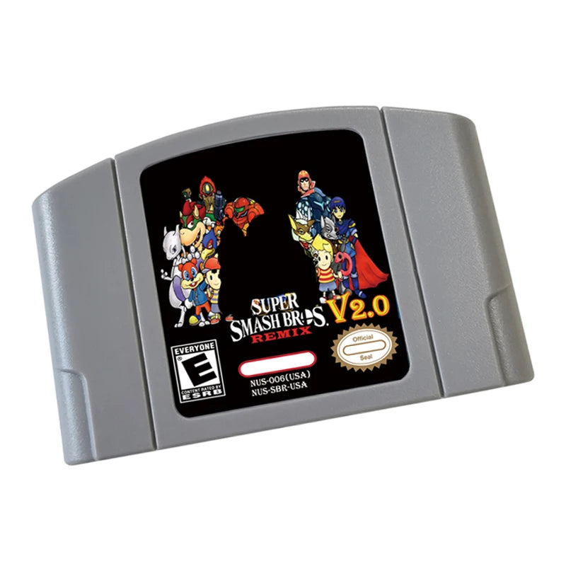 Smash Remix V2.0 Game Cartridge (N64 Compatible)