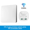 Smart Wireless Wall Switch Self-Powered no battery required Remote Control Push Botton Switch Panel Waterproof Light Switch