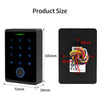 Tuya NFC Bluetooth Backlit Touch Keypad Access Control IP65 Waterproof RFID 13.56MHz Biometric Fingerprint Door Opener Keyboard