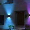 Solar Lights for Outside Solar Fence Lights Outdoor Waterproof LED Up and Down Solar Wall Lamp Porch Decor Garage Yard Garde