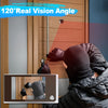 Elecpow 3.5 Inch Peephole Doorbell Camera 120° HD LCD Digital Door Viewer Outdoor Monitor Smart Home Cat Eye Visual Door Bell