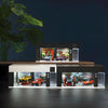 1/64 Garage Scene Model Simulation Parking Place with Light Voice Control Electronic Door Connected in Series Cars Display Boxes