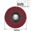 125mm Nylon Fiber Flap Polishing Wheel Disc 5 Inch Non-Woven Grinding Wheel Metal Wood Rotating Grinding Wheel For Angle Grinder
