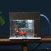 1/64 Garage Scene Model with Light Voice Control Electronic Door Connected in Series Simulation Parking Place Cars Display Boxes
