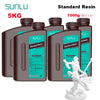 SUNLU 5KG Standard Resin 405nm LCD Printer Photon Curing Good Precision Smooth Surface Low Odor Model Garage Kit Printing