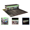 GFans 1/64 Car Garage Diorama Model Storage Display Box Small Garage Scene Acrylic Car Showroom Parking Lot Kids Xmas Gift Toys