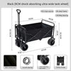Collapsible Wagon Cart with Wheels Foldable - Folding Utility Wagons Carts Wagons for Grocery Sports Garden Shopping Camping