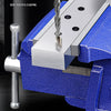 Bench Plie 4" /5" /6" Vice  Portable Clamp 360° Wivel base CNC vise table For Woodworking Milling Machine Drilling Press (blue)