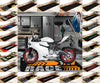 Styles Motorcycle garage Display Carpet Floor Mat Garage Racing Moto Electric Vehicle Mat Entrance Anti Slip Doormat Bedroom Rug