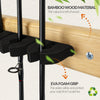 1 Pair Fishing Rod Racks Fishing Rod Holders for Garage Wood Fishing Pole Wall Rack 7-Hole Fishing Rod Combos