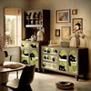 Shelves Dining Cabinet Standing Organizer Door Tall Living Room Cabinet Black Entryway Meuble De Rangements Home Accessories