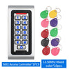 Metal Standalone Access Controller Wiegand Output RFID Card Reader IP67 Waterproof Zinc Alloy Keypad 125Khz Card WG26/34 Reader