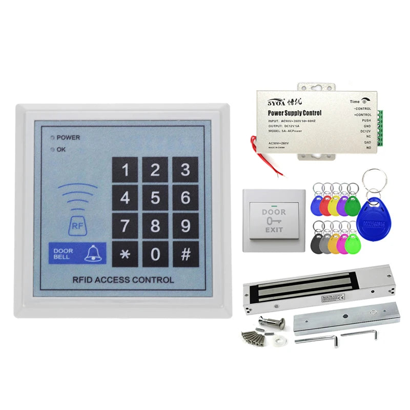 RFID Access Control System Safe Electronic Gate Opener Home Garage Digital Set Eletric Magnetic  Smart Door Lock Kit