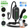 AFEEV 3.6KW Portable EV Charger Type2/GB/T Plug 16A 1-Phase Type1  5m Cable Wallbox Charging Station for Electric Vehicles