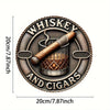Garage Decor，Whiskey And Cigar Wall Decor, Fun Wall Decor Wall Decor Street Yard Home  Club Farm Garden Wall Art