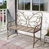 Garden decor bench for sitting wooden and metal bench made of iron and wood handicraft product customize size and colo