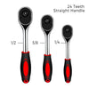 24/72 Teeth Ratchet Wrench 1/4" 3/8" 1/2" Universal Quick Release Socket Ratchet Wrench Hand Tools