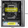 Mini ITX Case ARGB Small Form Factor SFF Mini-Tower HTPC PC Cases Vented Panels 0.8mm SPCC Computer Chassis Suitable for ITX
