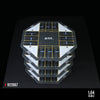 Car Garage Models 1:64 Octagonal Building Parking Lot - 48 Parking Spaces, Lighted, Miniature Simulation Scene