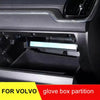 For Volvo glove box partition s60 v60 xc60 s90 v90 storage and storage of car interior accessories