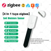 Zigbee Soil Moisture Tester 4 In 1 with illuminance Sensor Temperature Humidity Meter Sensor RealTime Monitor For Tuya Or Z2MQTT