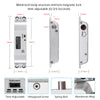 5YOA Smart Electric Mortise Locks with Drop Bolt DC12V Electronic Lock Adjustable Time Delay Fail Safe Mode for Access Control