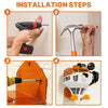 1 Heavy-Duty Iron Garage Storage RackSuitable for Trimmer and Power Tools - Space-Saving Wall-Mounted Storage Rack