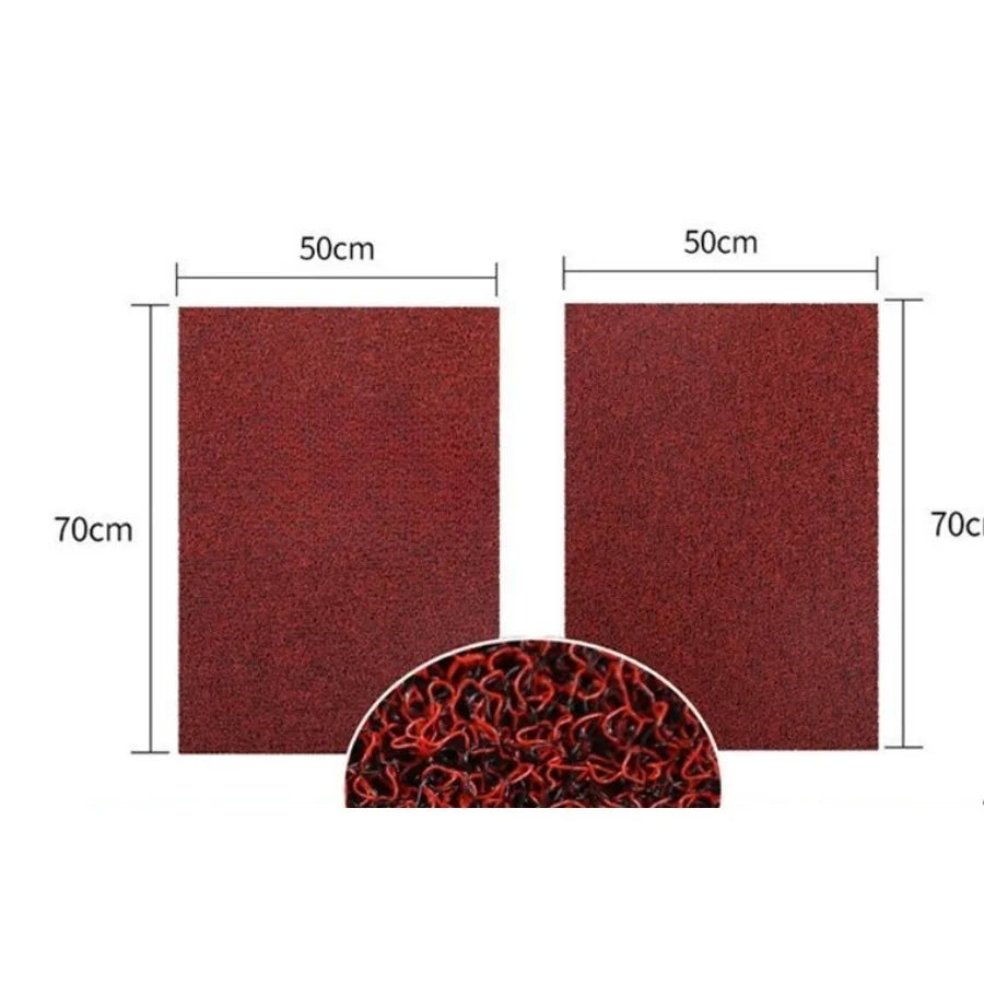 Waterproof Car Floor Mats - Self-Cut Universal Driver & Passenger Side | Wire Loop Non-Slip Foot Pedal Liners