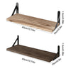 Floating Shelves for Wall,Bookshelves，Wall Mounted Wood Shelf for Living Room, Bathroom, Bedroom, Kitchen, Home Decor