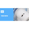 12/24V Car Mini Fan 180 Degree Rotating Adjustable Cooling Low Noise Strong Wind Vehicle Wind Air Cooler Conditioner Fans
