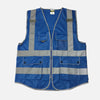 Workwear vest logo printing working waistcoats with pockets and Zipper Customized Company Logo Printing