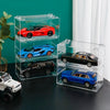 Car model display box transparent model storage rack 1:24 car storage box stackable display cabinet